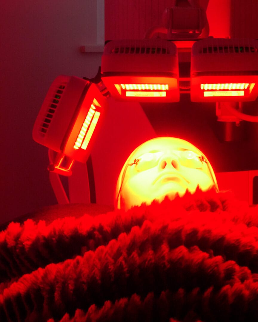 Dermalux red LED light therapy facial at Dawn Clinic